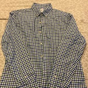 GAP Plaid Button down Shirt Men XL NWT